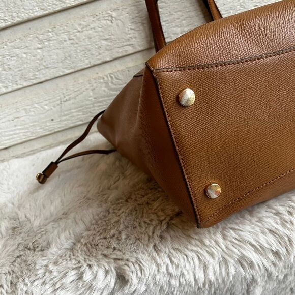 MICHAEL KORS Acorn Leather Voyager Laptop Jet Set Tote Shoulder Bag Traveller - Picture 7 of 11